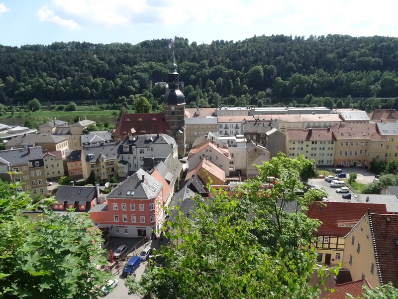 Blick vom Schlossberg auf Bad Schandau