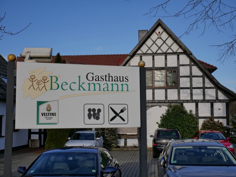 Das Gasthaus Beckmann ermöglicht uns eine Einkehr fast zum Abschluss auf dem TERRA.track Alte Bauernschaft.